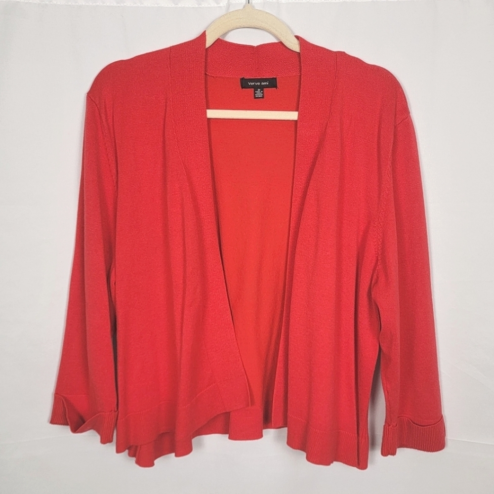 Red Open Cardigan #2641